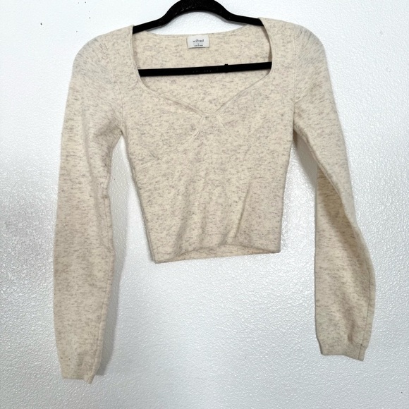 Aritzia, Wilfred Greer Sweater in in Heathered Birch Size: Small - Picture 4 of 8